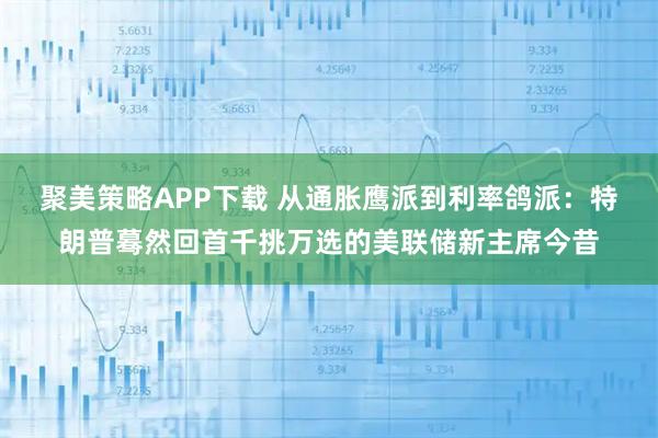 聚美策略APP下载 从通胀鹰派到利率鸽派：特朗普蓦然回首千挑万选的美联储新主席今昔