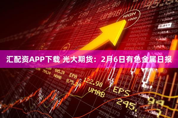 汇配资APP下载 光大期货：2月6日有色金属日报